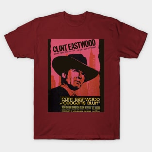 Classic Clint Eastwood Movie Poster - Coogan's Bluff T-Shirt